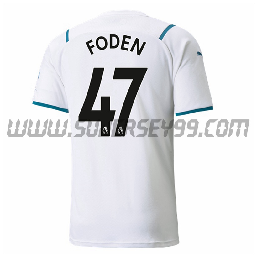 Segunda Camiseta Futbol Manchester City FODEN 47 2021 2022