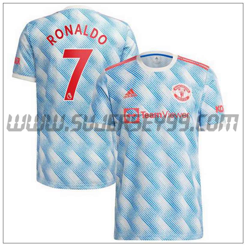 Segunda Camiseta Futbol Manchester United Ronaldo 7 2021 2022