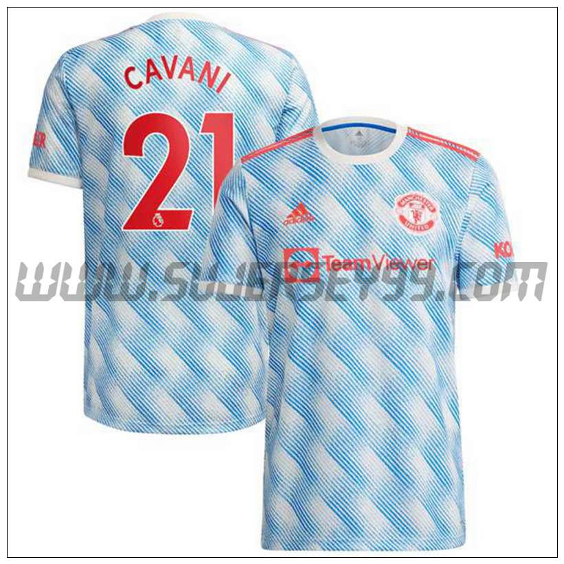 Segunda Camiseta Futbol Manchester United Cavani 21 2021 2022