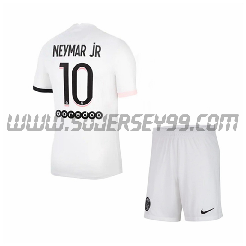 Segunda Equipacion del PSG Jordan Neymar Jr 10 Ninos 2021 2022