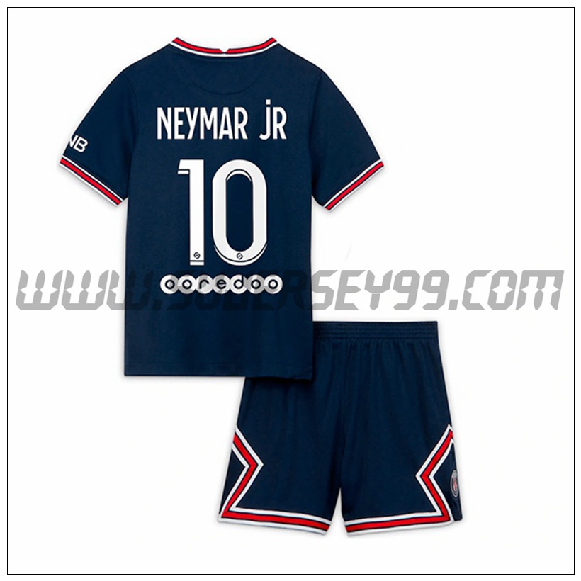 Primera Equipacion del PSG Jordan Neymar Jr 10 Ninos 2021 2022