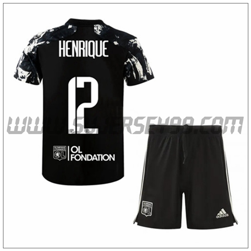 Tercera Equipacion del Lyon OL CARPENTER 12 Ninos 2021 2022