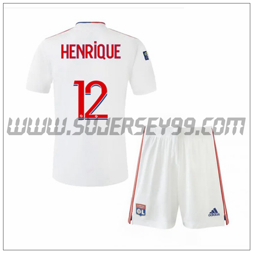 Primera Equipacion del Lyon OL CARPENTER 12 Ninos 2021 2022