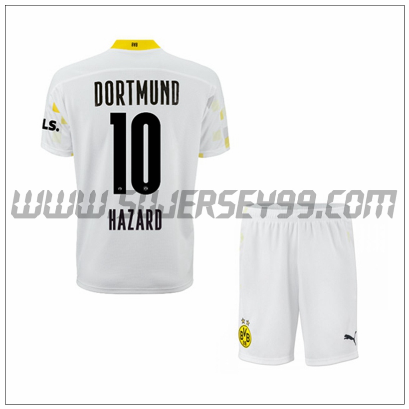 Tercera Equipacion del Dortmund BVB Hazard 10 Ninos 2021 2022