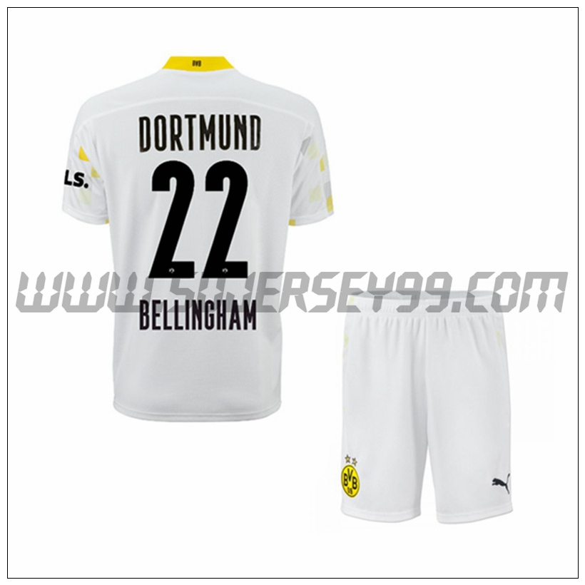 Tercera Equipacion del Dortmund BVB Bellingham 22 Ninos 2021 2022