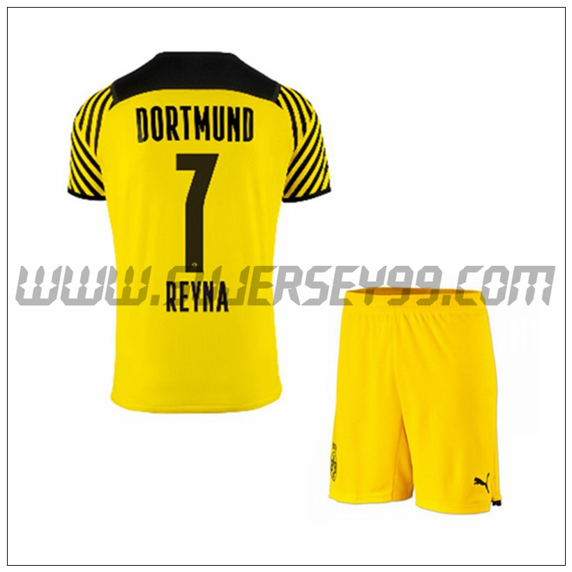 Primera Equipacion del Dortmund BVB Reyna 7 Ninos 2021 2022