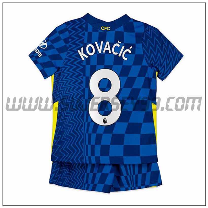 Primera Equipacion del FC Chelsea Kovacic 8 Ninos 2021 2022