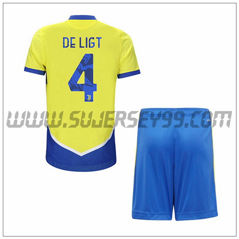 Tercera Equipacion del Juventus DE LIGT 4 Ninos 2021 2022