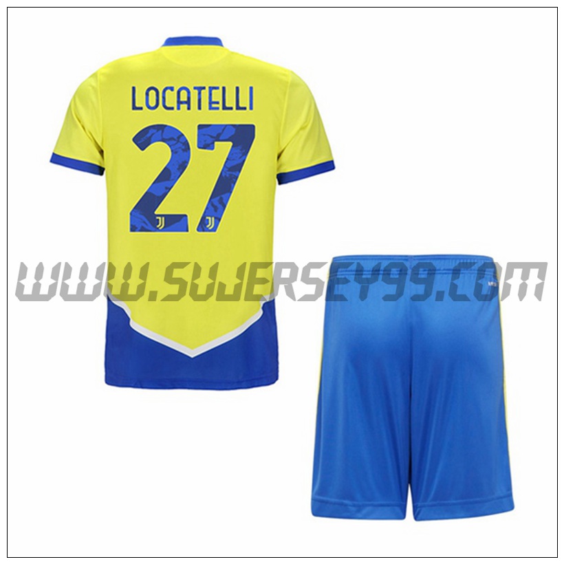 Tercera Equipacion del Juventus LOCATELLI 27 Ninos 2021 2022