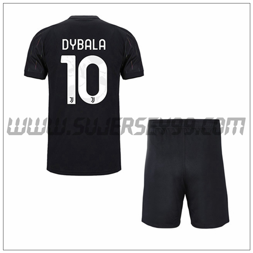 Segunda Equipacion del Juventus DYBALA 10 Ninos 2021 2022