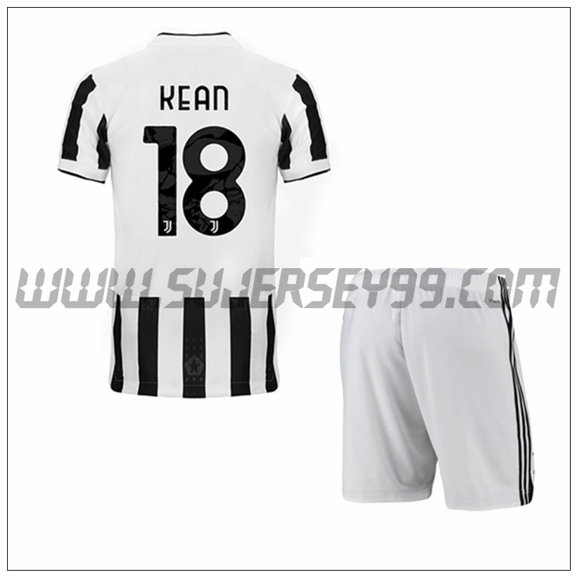 Primera Equipacion del Juventus KEAN 18 Ninos 2021 2022