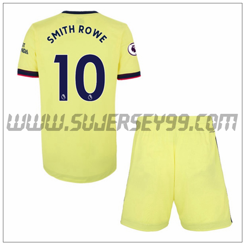 Segunda Equipacion del FC Arsenal Emile Smith Rowe 10 Ninos 2021 2022