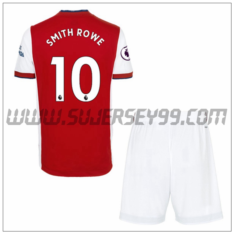 Primera Equipacion del FC Arsenal Emile Smith Rowe 10 Ninos 2021 2022