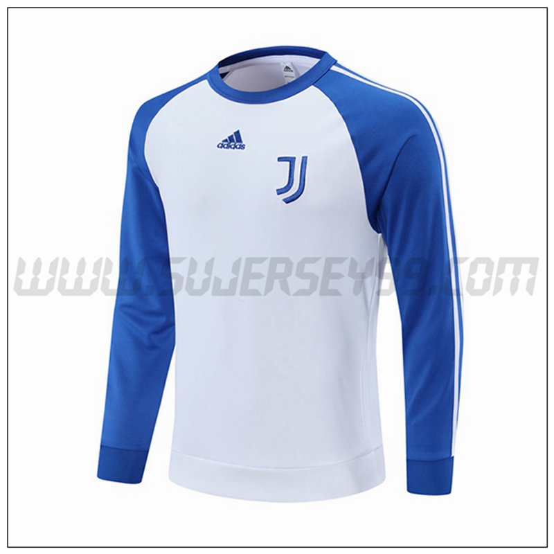 Sudadera Entrenamiento Juventus Blanco Azul 2021 2022