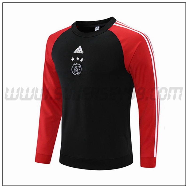 Sudadera Entrenamiento AFC Ajax Negro Rojo 2021 2022