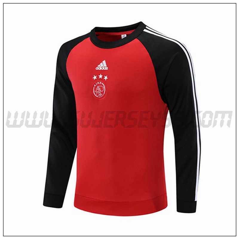 Sudadera Entrenamiento AFC Ajax Rojo Negro 2021 2022