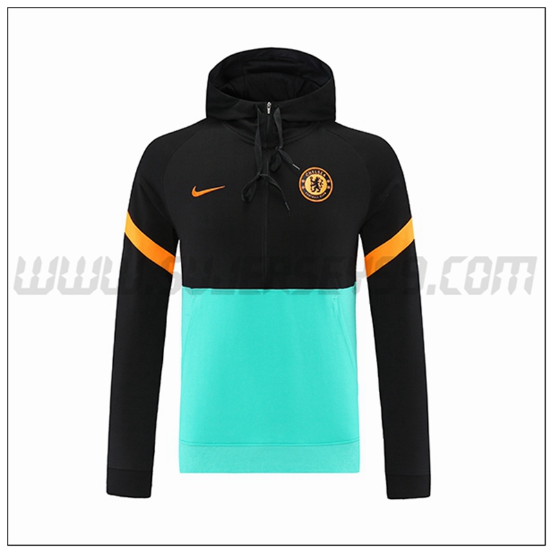 Sudadera con Capucha FC Chelsea Azul Verde 2021 2022