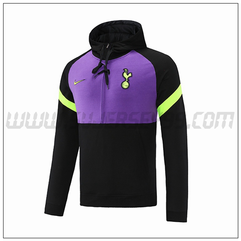 Sudadera con Capucha Tottenham Hotspur Negro Violet 2021 2022