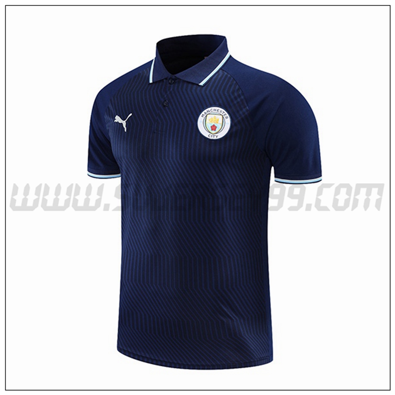 Polo Futbol Manchester City Azul Marino 2021 2022