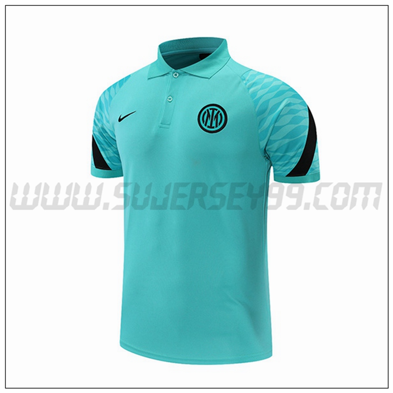 Polo Futbol Inter Milan Verde Negro 2021 2022