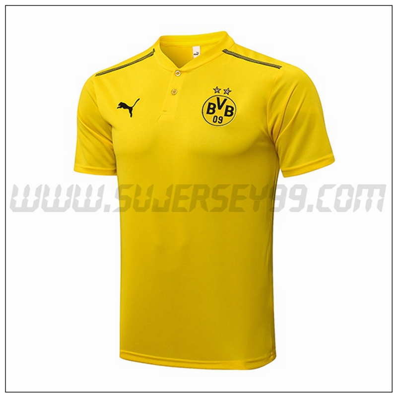 Polo Futbol Dortmund BVB Amarillo Negro 2021 2022