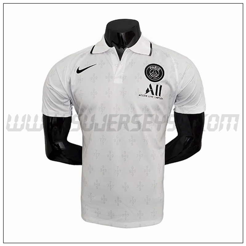 Polo Futbol Jordan PSG Blanco 2021 2022 -01