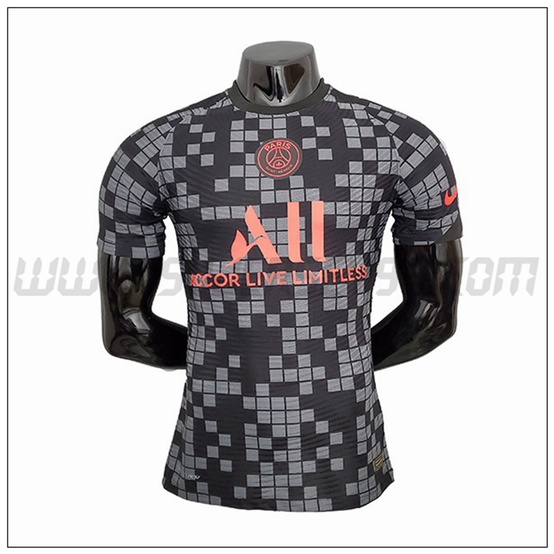 Camiseta Entrenamiento Jordan PSG Negro Gris 2021 2022