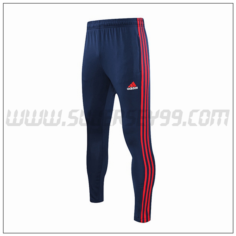 Pantalones Entrenamiento Bayern Munich Azul Marino Rojo 2021 2022