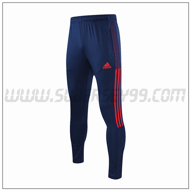 Pantalones Entrenamiento Lyon OL Azul Marino Rojo 2021 2022