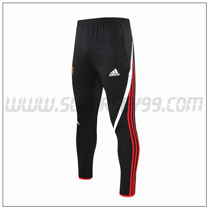 Pantalones Entrenamiento Manchester United Rojo Negro 2021 2022