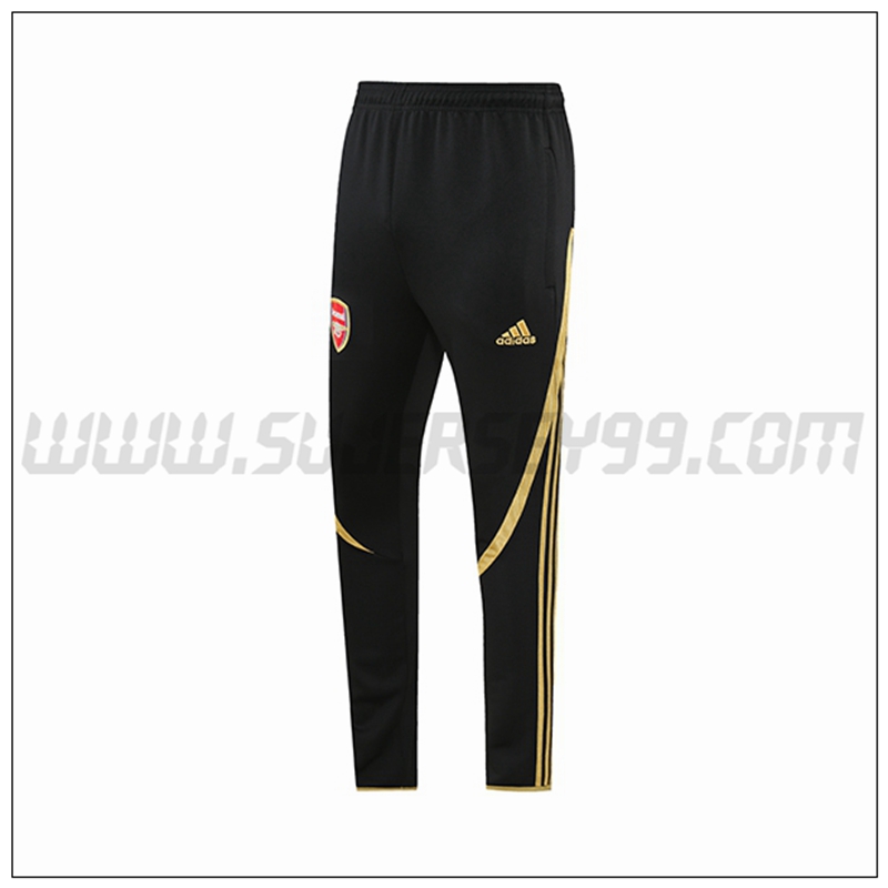 Pantalones Entrenamiento FC Arsenal Negro Amarillo 2021 2022