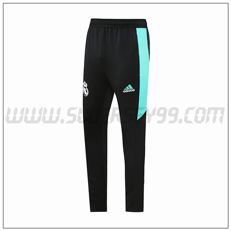 Pantalones Entrenamiento Real Madrid Verde Negro Blanco 2021 2022