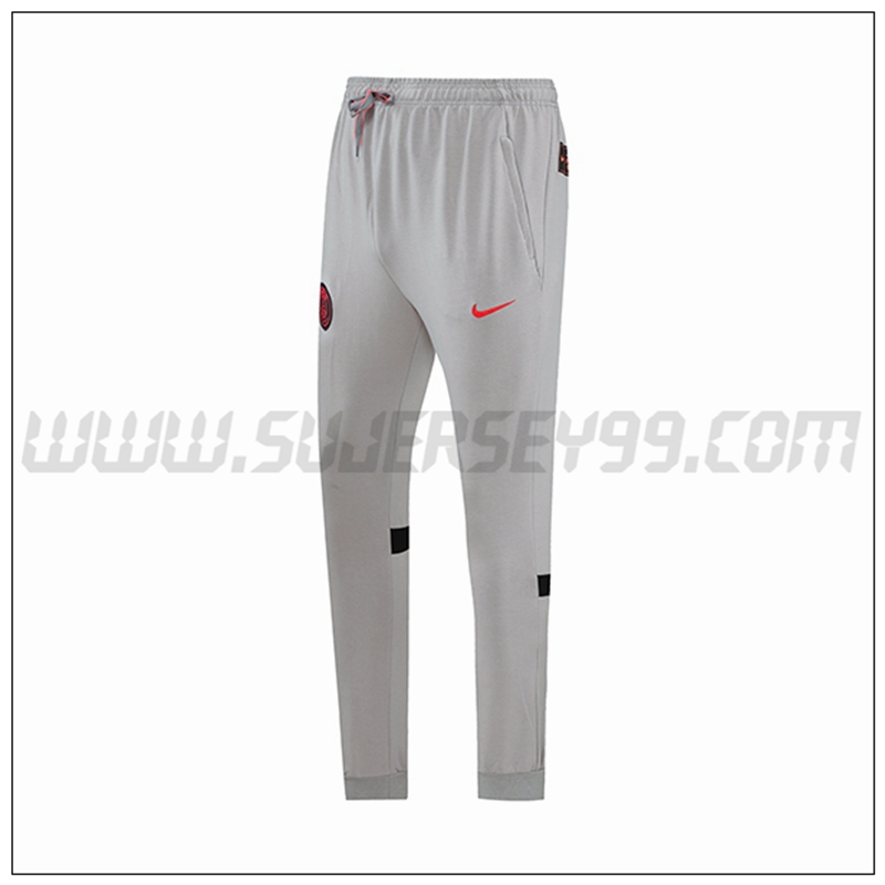 Pantalones Entrenamiento Jordan PSG Negro Gris 2021 2022