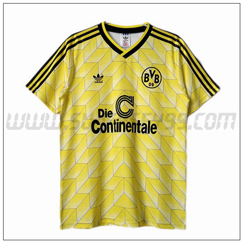 Primera Camiseta Futbol Dortmund BVB Retro 1988