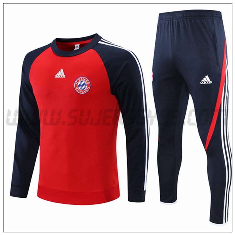 Chandal del Bayern Munich Rojo Negro 2021 2022