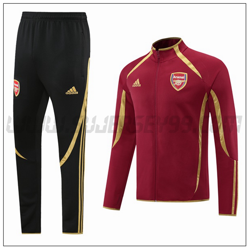 Chaqueta Chandal del FC Arsenal Rojo Amarillo 2021 2022