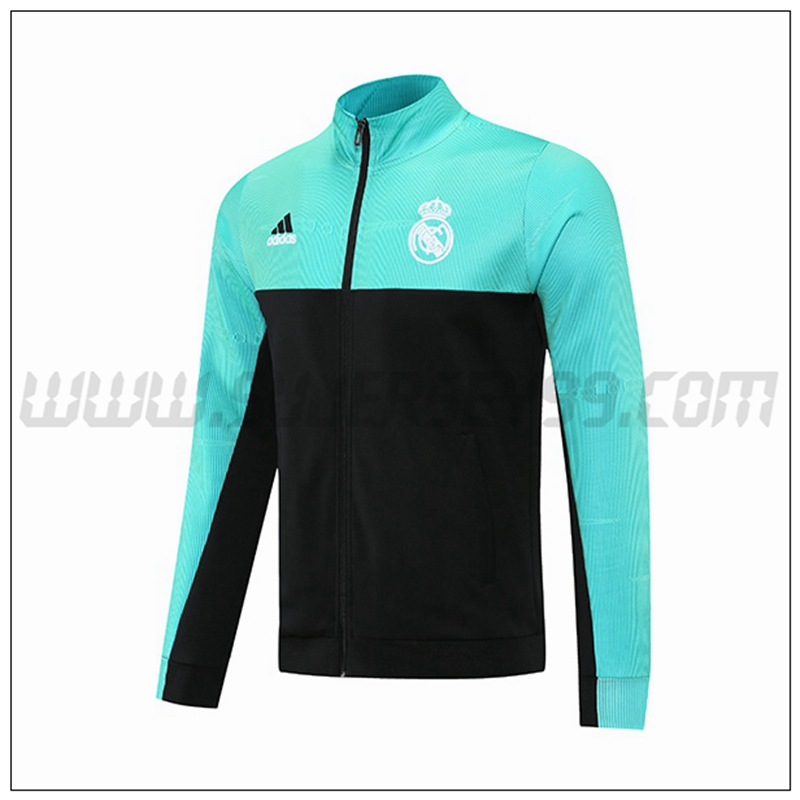 Chaqueta Futbol Real Madrid Verde Negro 2021 2022