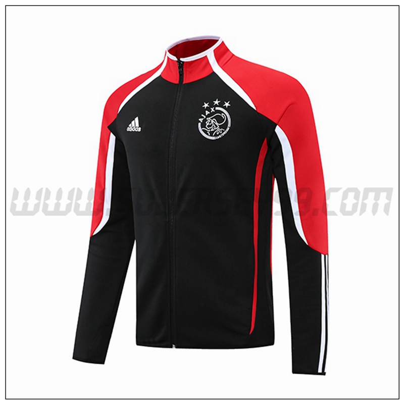 Chaqueta Futbol AFC Ajax Rojo Negro 2021 2022