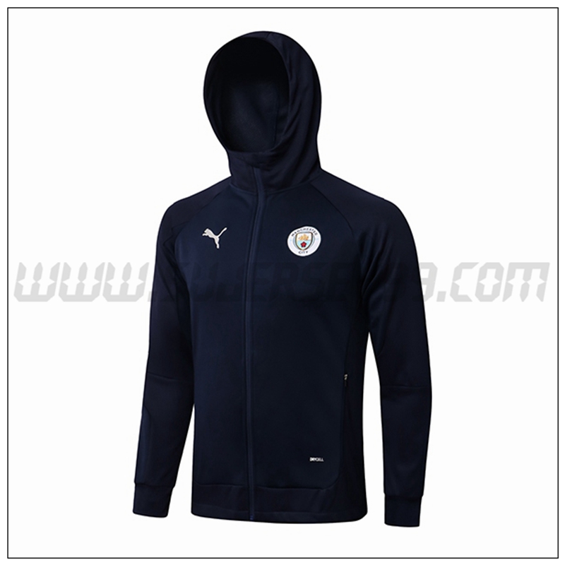 Chaqueta con Capucha Manchester United Azul Marino 2021 2022