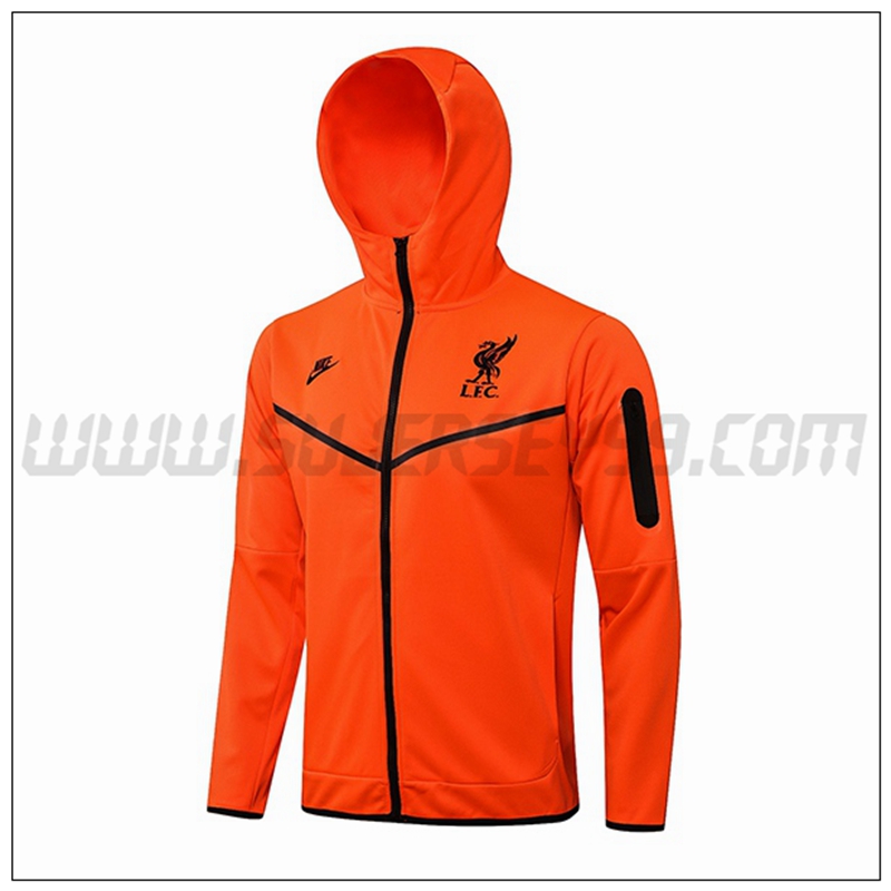 Chaqueta con Capucha FC Liverpool Rojo 2021 2022