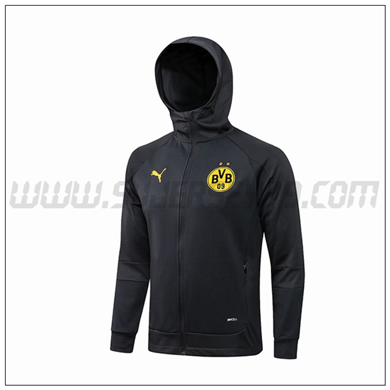 Chaqueta con Capucha Dortmund BVB Gris 2021 2022