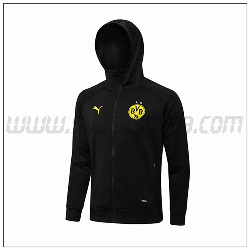 Chaqueta con Capucha Dortmund BVB Negro 2021 2022