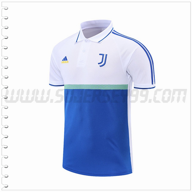 Polo Futbol Juventus Blanco Azul 2021 2022