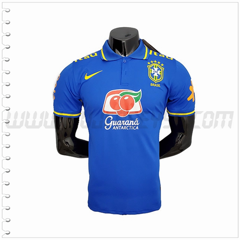 Polo Futbol Brasil Azul 2021 2022