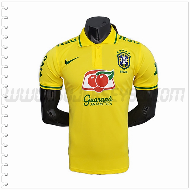 Polo Futbol Brasil Amarillo 2021 2022