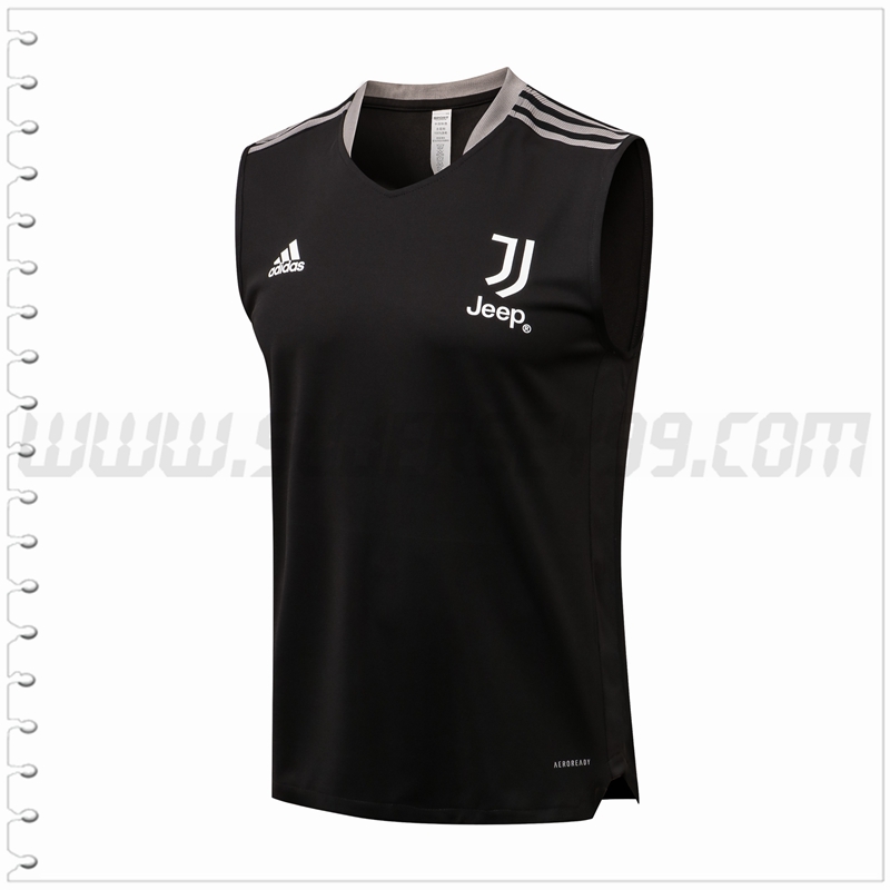 Camiseta Entrenamiento Sin Mangas Juventus Negro 2021 2022