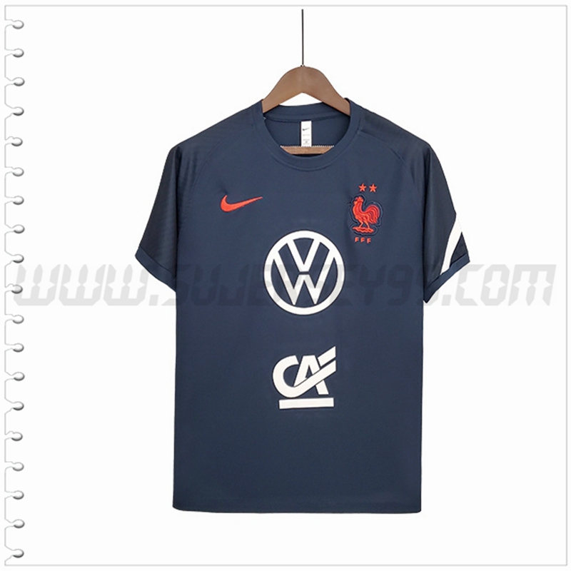 Camiseta Entrenamiento Francia Azul Marino 2022 2023