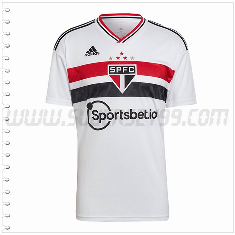 Primera Camiseta Futbol Sao Paulo FC 2022 2023