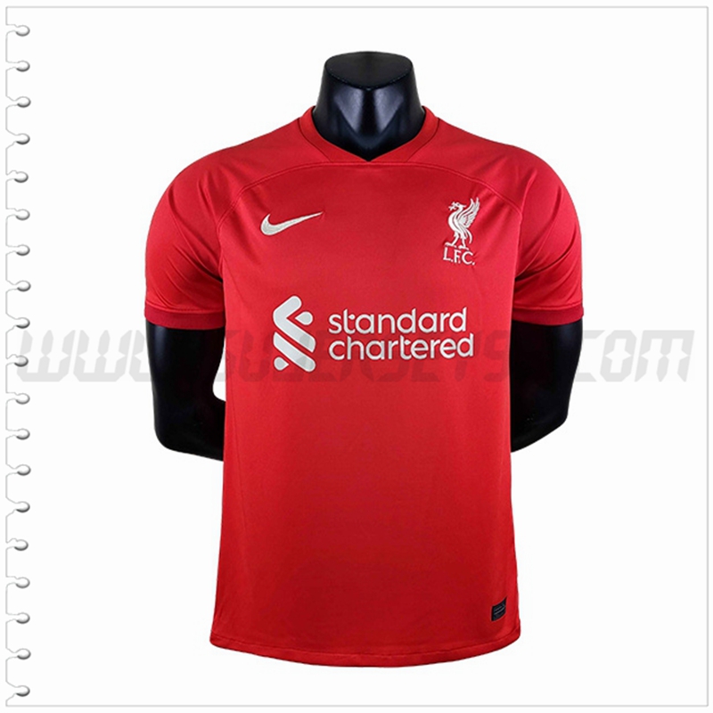 Primera Camiseta Futbol FC Liverpool Version filtrada 2022 2023