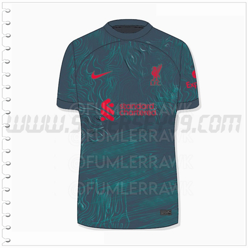 Segunda Camiseta Futbol FC Liverpool Version filtrada 2022 2023